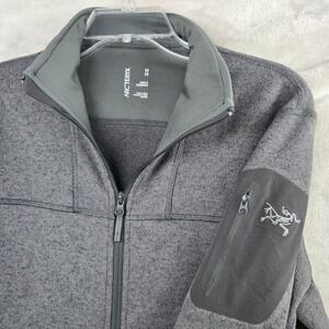 Arc'teryx Covert Cardigan Mens Medium Gray Full Zip Fleece Jacket 15374-115374